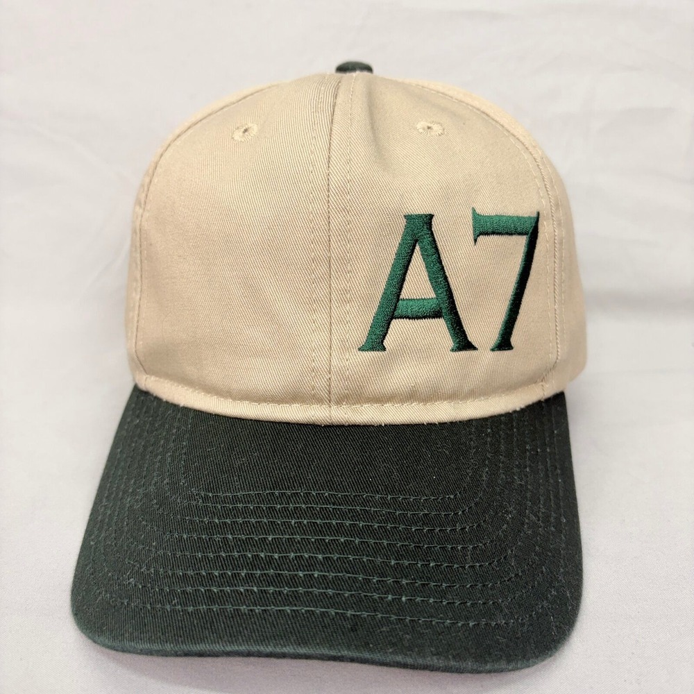 Otto Hat A7 Embroidered Snapback Mens OSFM Tan Green Two Tone Cap